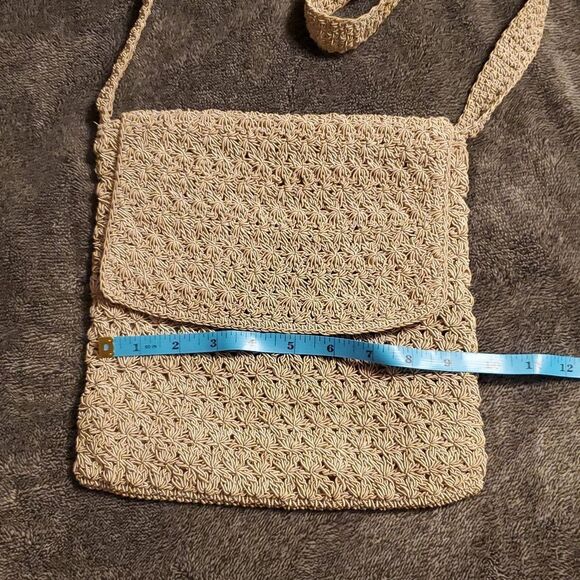 Frankie & Johnnie Vintage Small Beaded Beige Purse Zipper With Coin Purse - Picture 8 of 9